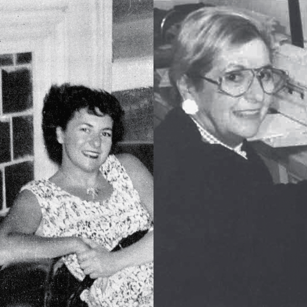 younger and older photos of Anita who is one of the first disabled American veterans